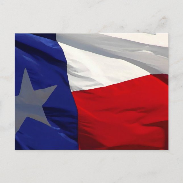 Texas Statlig flagga Vykort (Framsida)