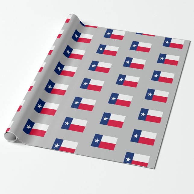 Texas Statlig flagga, Wrapping Papper Presentpapper (Utrullad)