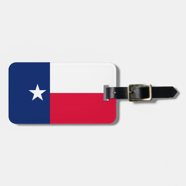 Texas statlig flaggadesign bagagebricka (Horisontell Framsida)