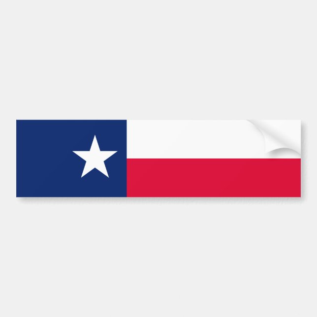 Texas statlig flaggadesign bildekal (Framsidan)