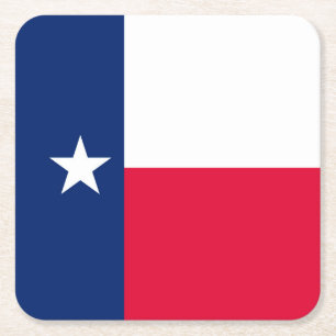 Texas statlig flaggadesign underlägg papper kvadrat