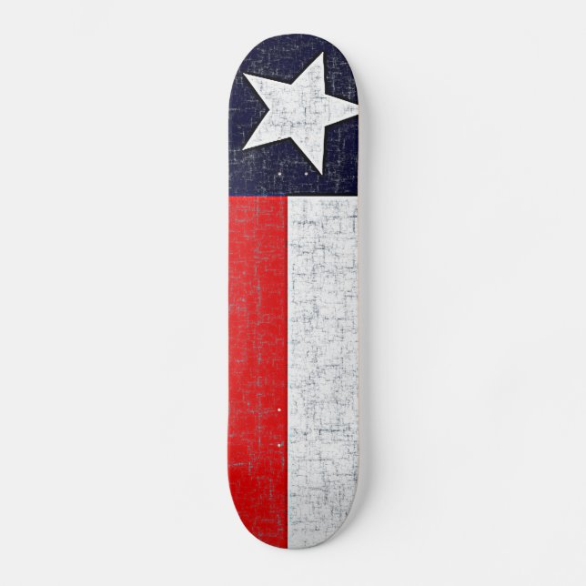 TEXAS STATLIG FLAGGASkateboard Old School Skateboard Bräda 18 Cm (Framsida)