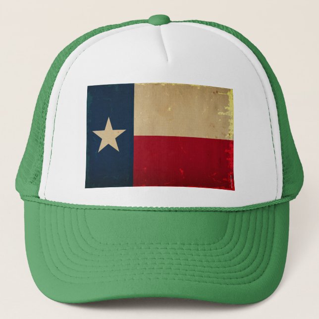 Texas statlig flaggaVINTAGE Truckerkeps (Framsida)