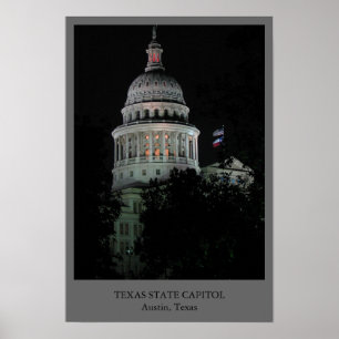 Texas statlig huvudstad poster