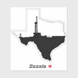 Texas statlig olje- borranderigg klistermärken