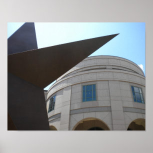 Texas statlig stjärna & Texas statligt museum Poster