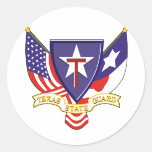 Texas statlig vakt runt klistermärke