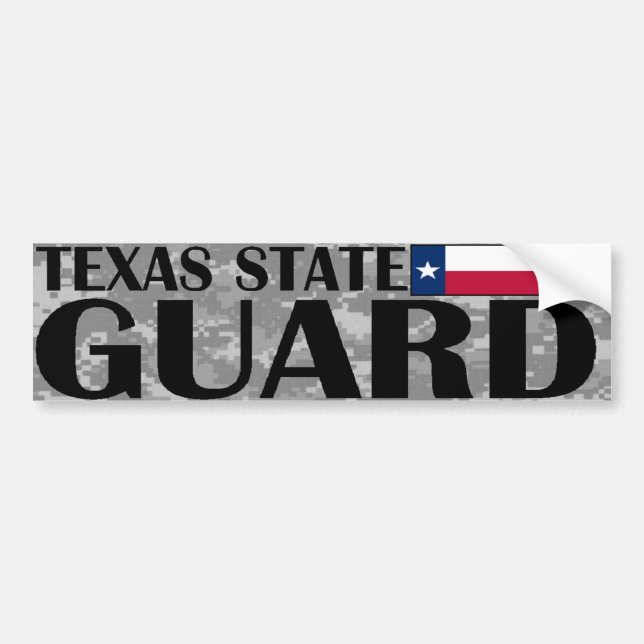 Texas statlig vaktbildekal bildekal (Framsidan)