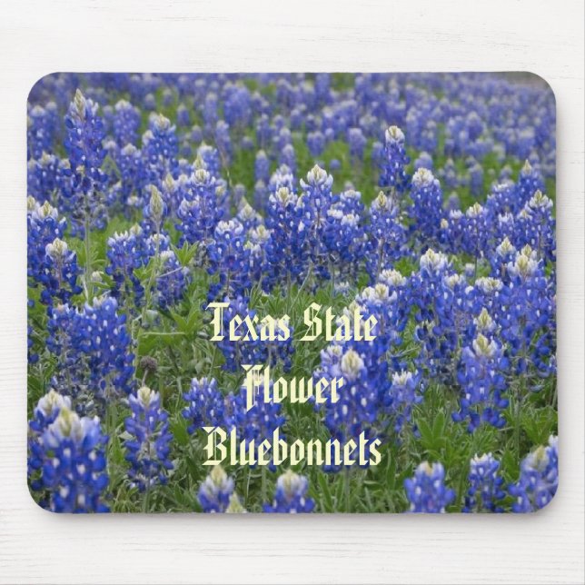 Texas statliga blommaBluebonnets Mousepad Musmatta (Framsidan)