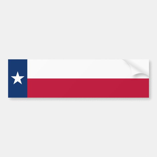 Texas statsflagga bildekal (Framsidan)