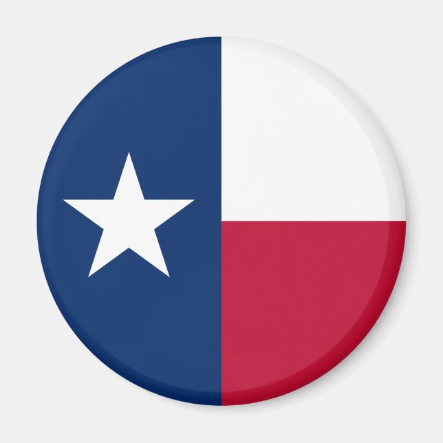 Texas statsflagga magnet (Framsidan)