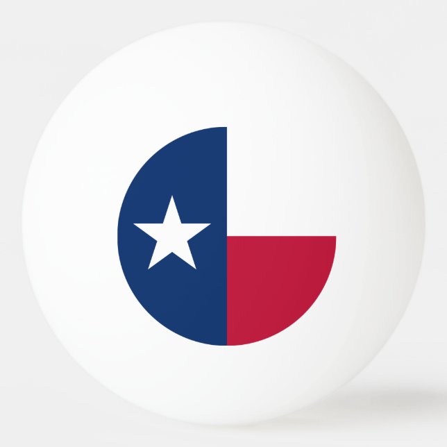 Texas statsflagga pingisboll (Framsidan)