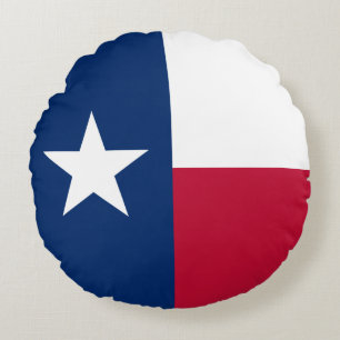 Texas statsflagga rund kudde