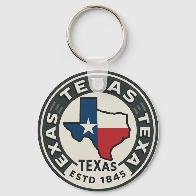 Texas statspräde nyckelring (Baksida)