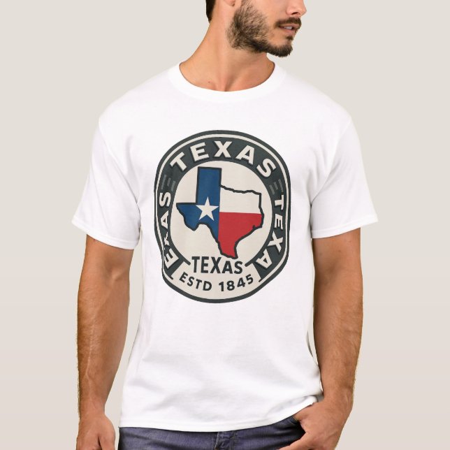 Texas statspräde t shirt (Framsida)