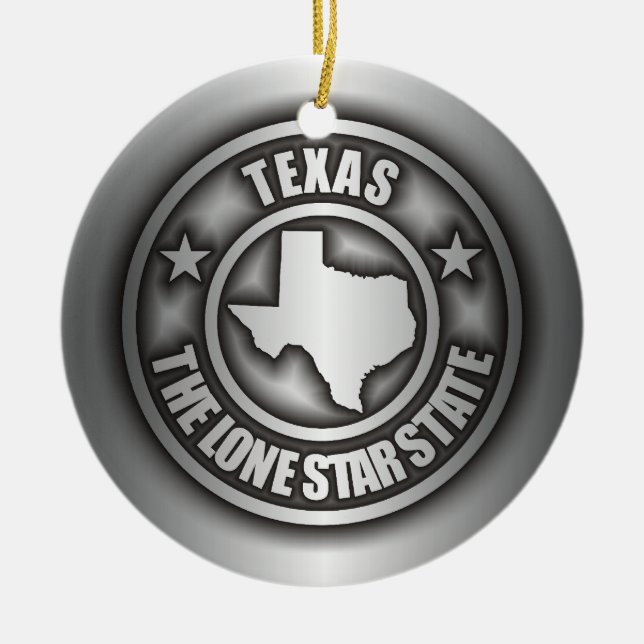 "Texas Steel" Decorative Ornaments Julgransprydnad Keramik (Framsidan)