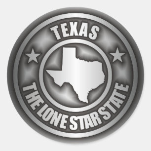 "Texas Steel" Stickers Runt Klistermärke