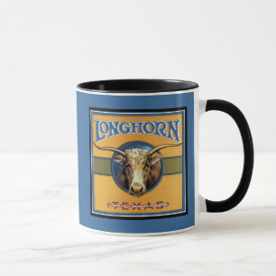 Texas Steer Longhorn Mugg