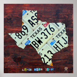 Texas stiger ombord den statliga poster