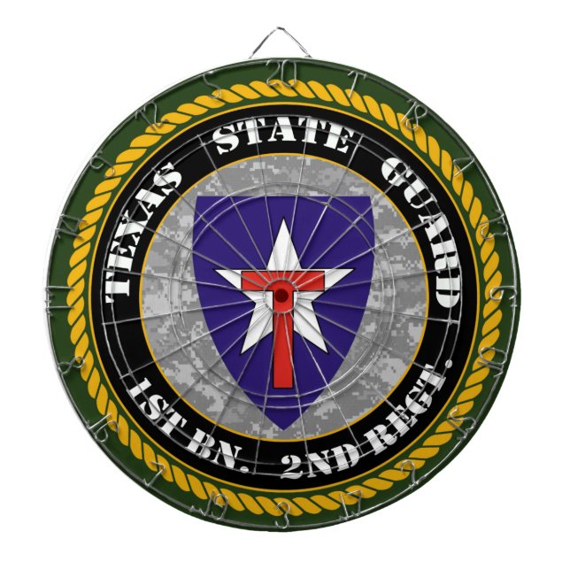 Texas stiger ombord den statliga vaktpilen darttavla (Framsidan)