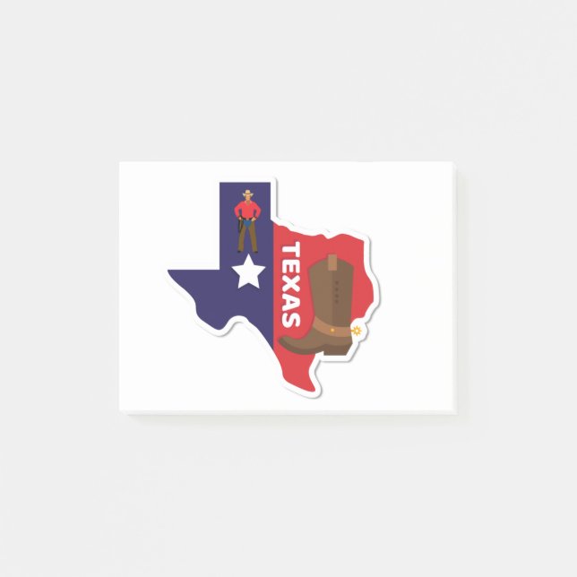 Texas Stil Post-it Block (Framsida)