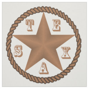 Texas stjärna med den stora repgränsen NÅGRA F Tyg