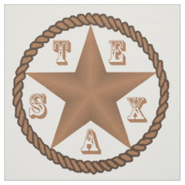 Texas stjärna med den stora repgränsen NÅGRA FÄRG Tyg