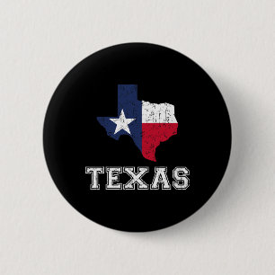 Texas Stolt Texan Patriot Amerikan Usafana Flagga Knapp