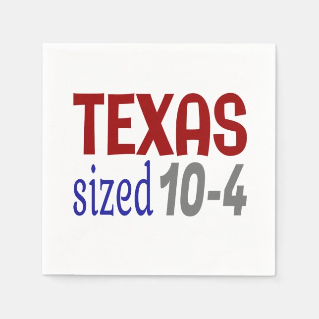 Texas stor 10-4 LetterKenny Pappersservett (Framsidan)
