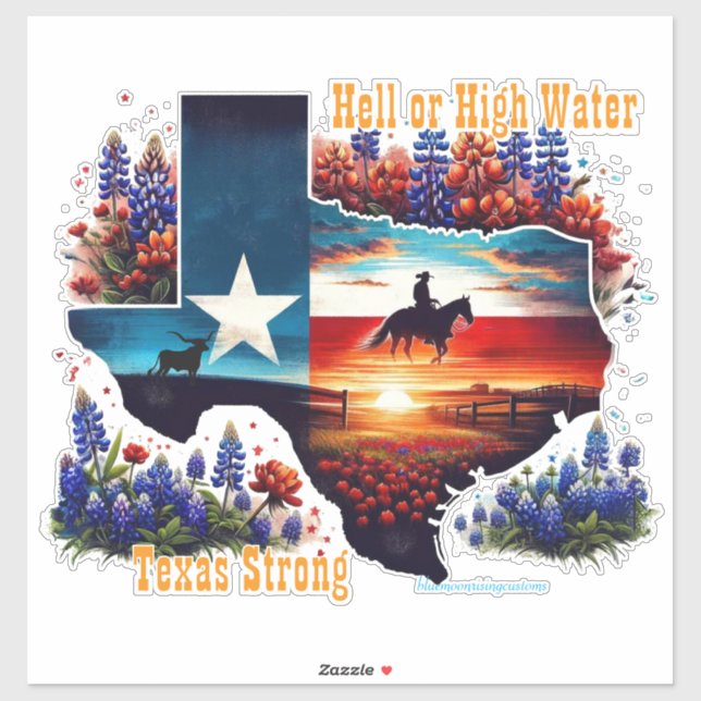 Texas Strong  Klistermärken (Ark)