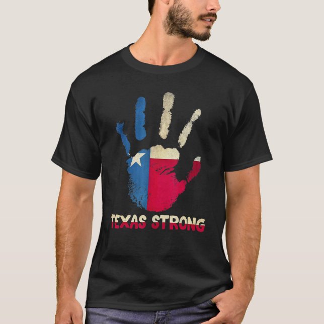 Texas Strong Pray for Student Texas School Shooti T Shirt (Framsida)