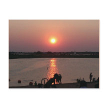 Texas sunset on Lewisville Sjö