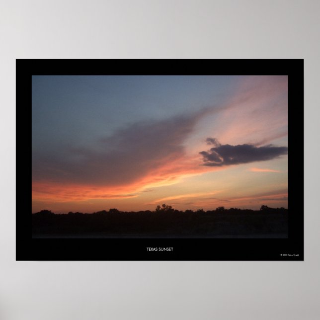 Texas Sunset Poster (Framsidan)
