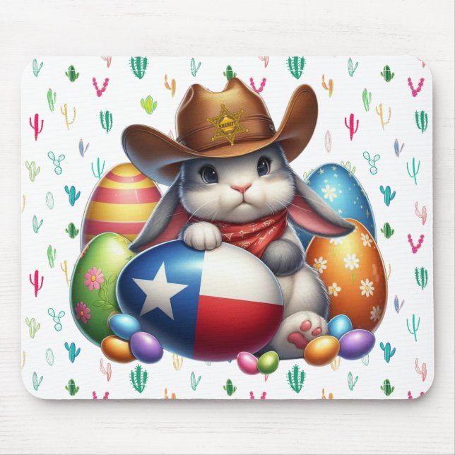 Texas/sydvästra Påskharn sheriff Musmatta (Framsidan)
