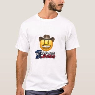 Texas t shirt white emoji cowboye