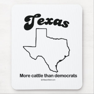 TEXAS - T-tröja "TEXAS för den STATLIGA MOTTOEN" Musmatta