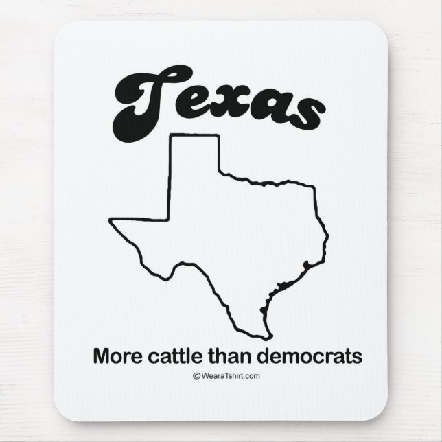 TEXAS - T-tröja "TEXAS för den STATLIGA MOTTOEN" Musmatta (Framsidan)