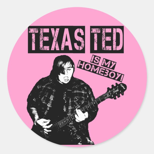 Texas Ted klistermärke (Framsida)
