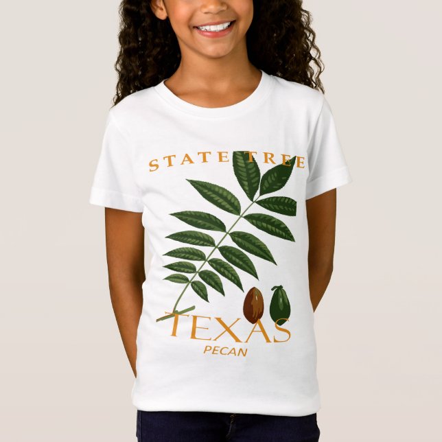 Texas Territory Pecan Träd T Shirt (Framsida)