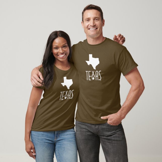 Texas, Texas, bruna symboler T Shirt (Unisex)