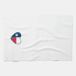 Texas, Texas Flagga, Heart Kökshandduk
