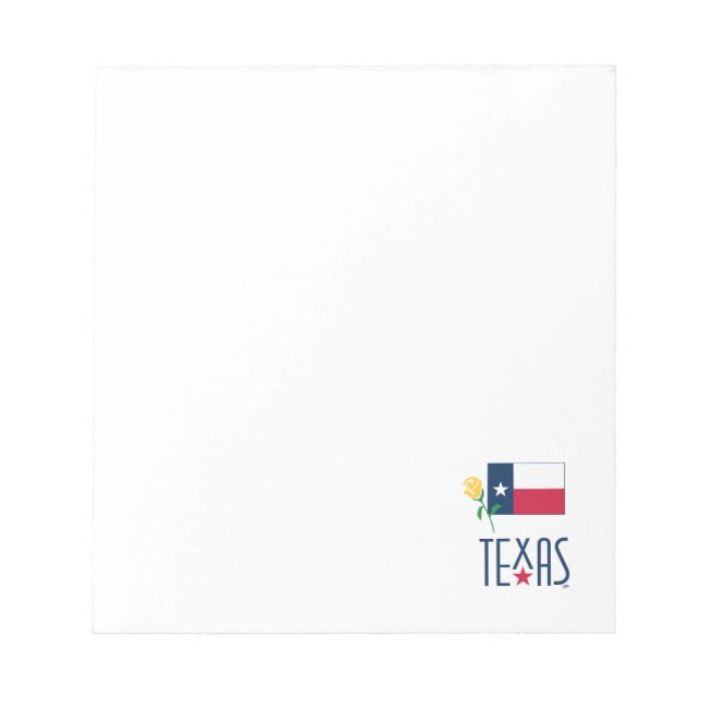 Texas, Texas Flagga och Gul ros Anteckningsblock (Framsida)