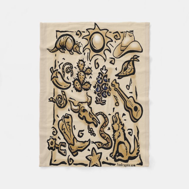 Texas Thangs Fleecefilt (Framsidan)