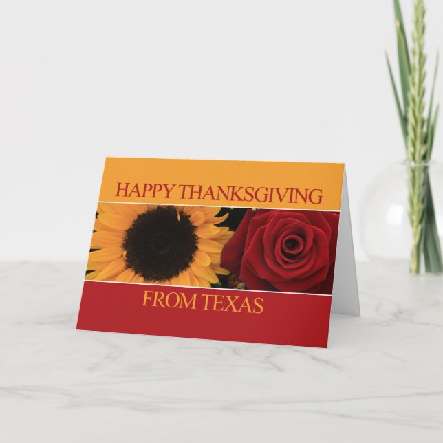 Texas Thanksgiving Card Helgkort (Framsida)