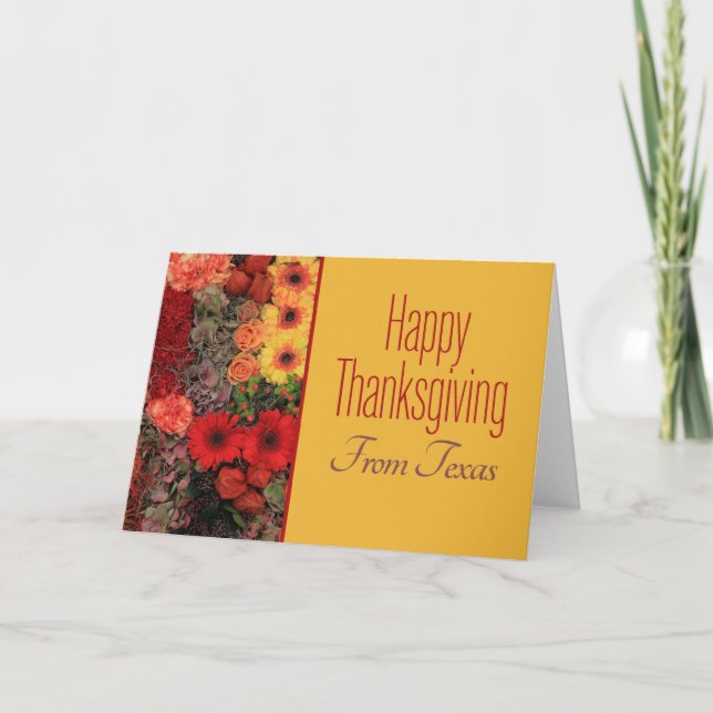Texas Thanksgiving Card Helgkort (Framsida)