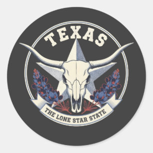 Texas: The Lone Star State Runt Klistermärke