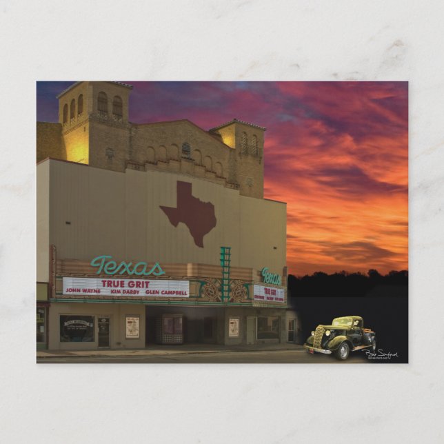 Texas Theater - San Angelo, Texas Vykort (Framsida)