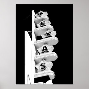 Texas Theater Sign - Poster