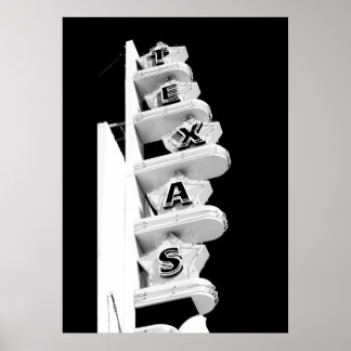 Texas Theater Sign - Poster