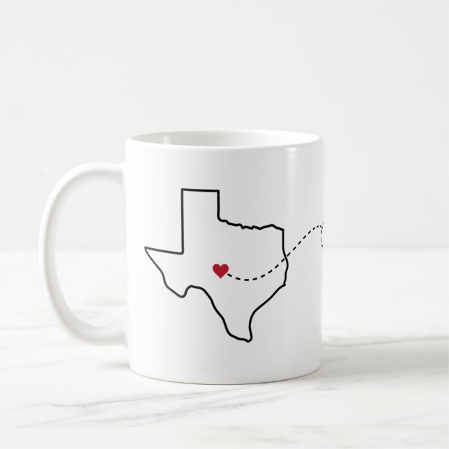 Texas till Iowa - Heart2Heart Kaffemugg (Vänster)